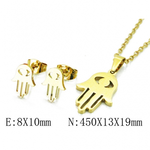 Wholesale Stainless Steel 316L Jewelry Religion Sets NO.#BC58S0675JQ