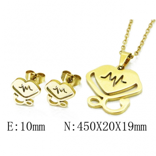 Wholesale Stainless Steel 316L Jewelry Love Sets NO.#BC58S0721JS