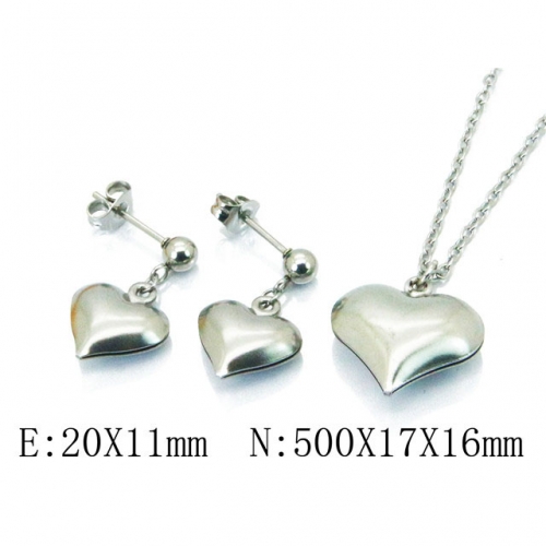 Wholesale Stainless Steel 316L Jewelry Love Sets NO.#BC59S1539KE