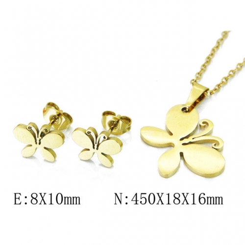 Wholesale Stainless Steel 316L Jewelry Sets (Animal Shape) NO.#BC58S0688JD