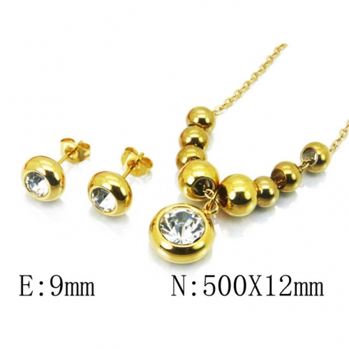Wholesale Stainless Steel 316L Jewelry Spherical Sets NO.#BC59S1528OW