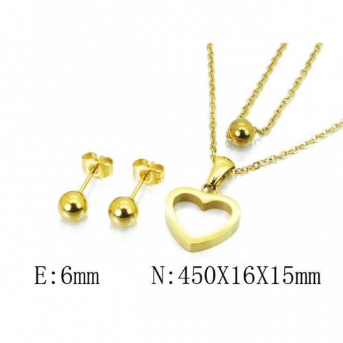 Wholesale Stainless Steel 316L Jewelry Love Sets NO.#BC91S0837HDD