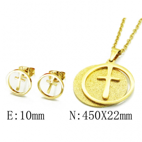 Wholesale Stainless Steel 316L Jewelry Religion Sets NO.#BC58S0736LW