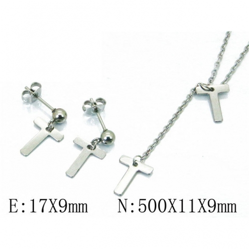 Wholesale Stainless Steel 316L Jewelry Font Sets NO.#BC59S1600KLT