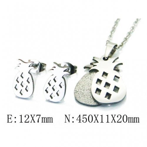 Wholesale Stainless Steel 316L Jewelry Plant Shape Sets NO.#BC58S0741KE