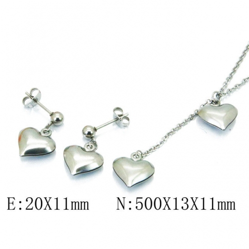 Wholesale Stainless Steel 316L Jewelry Love Sets NO.#BC59S1567LL