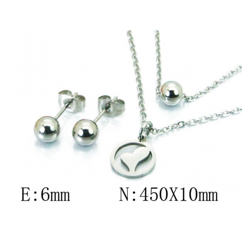 Wholesale Stainless Steel 316L Jewelry Spherical Sets NO.#BC91S1006MC