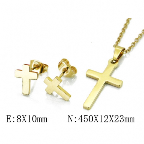 Wholesale Stainless Steel 316L Jewelry Religion Sets NO.#BC58S0686JS