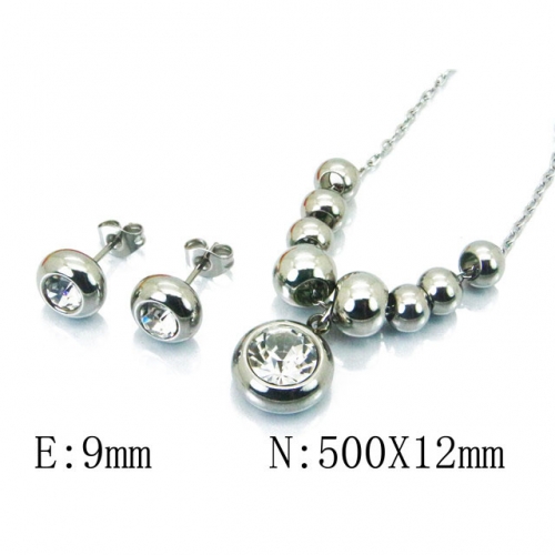Wholesale Stainless Steel 316L Jewelry Spherical Sets NO.#BC59S1529NF