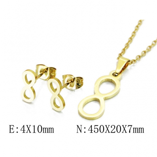 Wholesale Stainless Steel 316L Jewelry Popular Sets NO.#BC58S0720JA