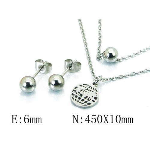 Wholesale Stainless Steel 316L Jewelry Spherical Sets NO.#BC91S1009MU