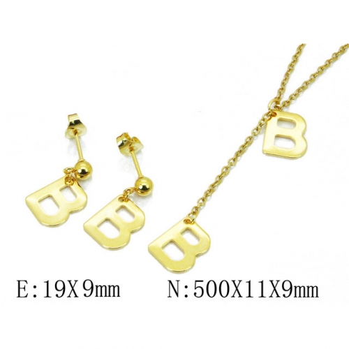 Wholesale Stainless Steel 316L Jewelry Font Sets NO.#BC59S1592LLB
