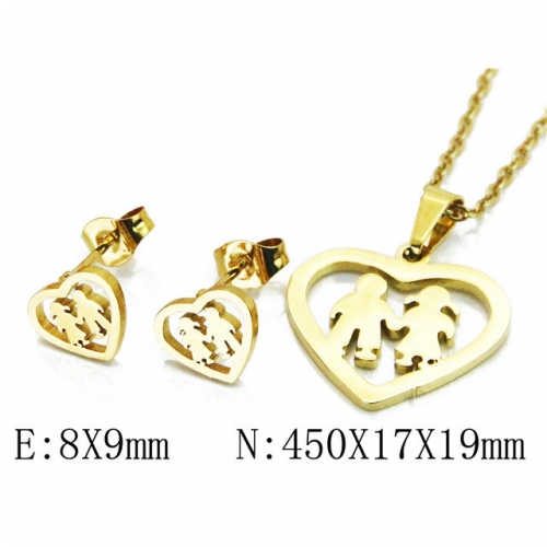 Wholesale Stainless Steel 316L Jewelry Love Sets NO.#BC58S0727JV