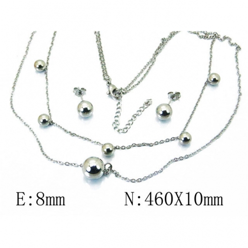 Wholesale Stainless Steel 316L Jewelry Spherical Sets NO.#BC59S1443OL