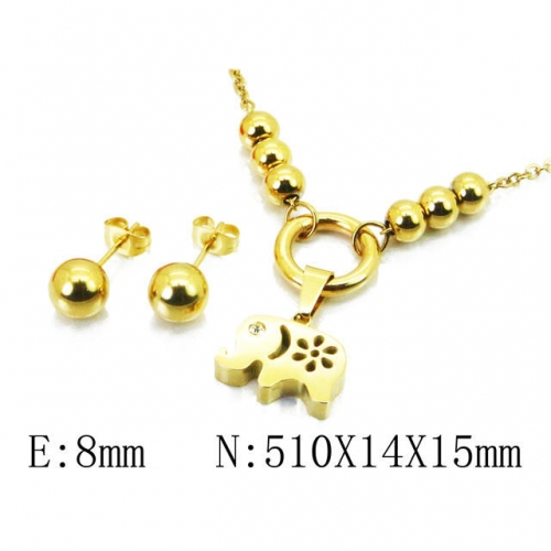 Wholesale Stainless Steel 316L Jewelry Sets (Animal Shape) NO.#BC91S0899HHB