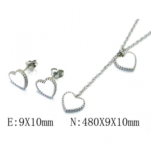 Wholesale Stainless Steel 316L Jewelry Love Sets NO.#BC59S1451NL