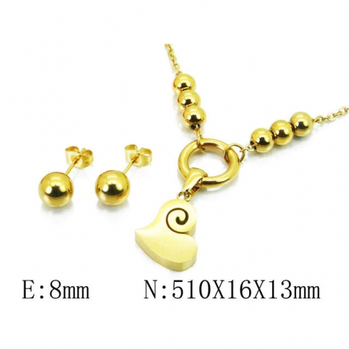 Wholesale Stainless Steel 316L Jewelry Love Sets NO.#BC91S0907HHG