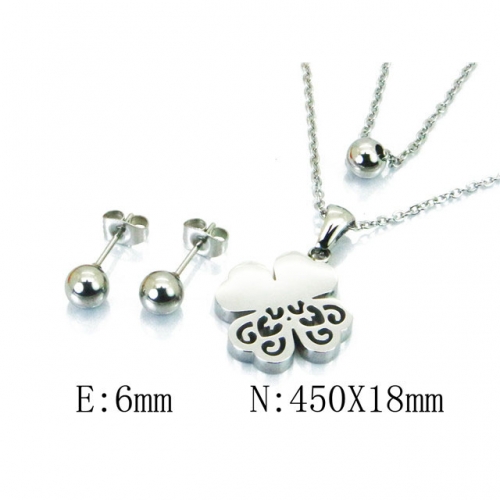 Wholesale Stainless Steel 316L Jewelry Plant Shape Sets NO.#BC91S0850OQ