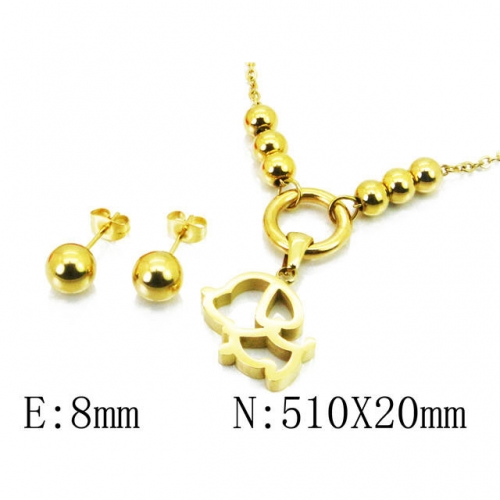 Wholesale Stainless Steel 316L Jewelry Sets (Animal Shape) NO.#BC91S0920HHC