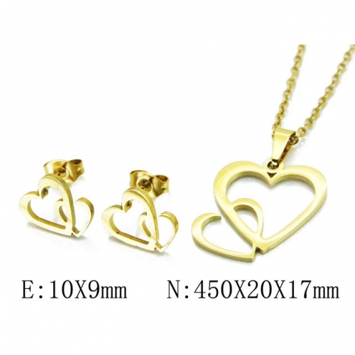 Wholesale Stainless Steel 316L Jewelry Love Sets NO.#BC58S0719JT