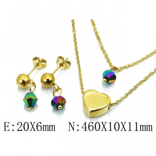 Wholesale Stainless Steel 316L Jewelry Love Sets NO.#BC91S0819HHQ