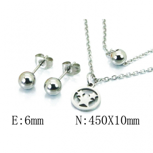 Wholesale Stainless Steel 316L Jewelry Spherical Sets NO.#BC91S1011MT