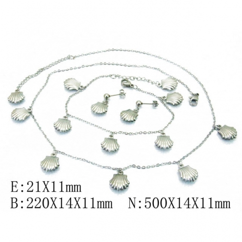 Wholesale Stainless Steel 316L Jewelry Popular Sets NO.#BC59S1491P