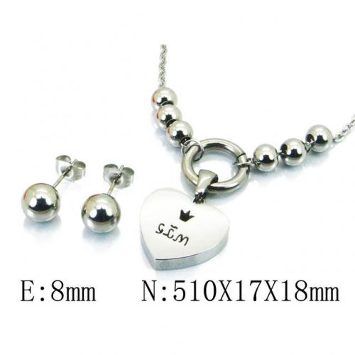Wholesale Stainless Steel 316L Jewelry Love Sets NO.#BC91S0886PU