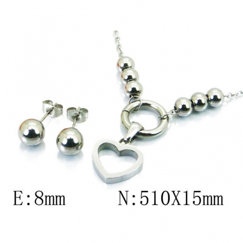 Wholesale Stainless Steel 316L Jewelry Love Sets NO.#BC91S0893PC