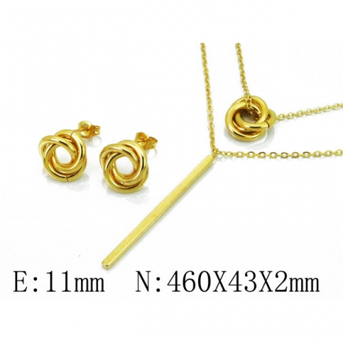 Wholesale Stainless Steel 316L Jewelry Popular Sets NO.#BC59S1514HGG