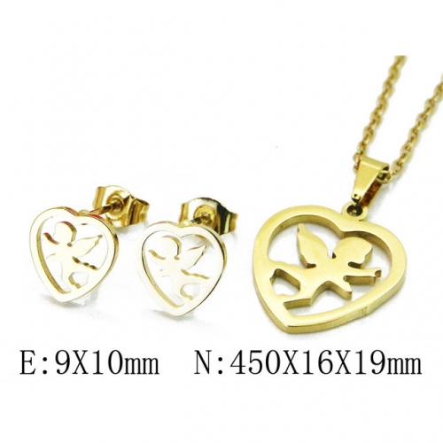 Wholesale Stainless Steel 316L Jewelry Love Sets NO.#BC58S0685JA