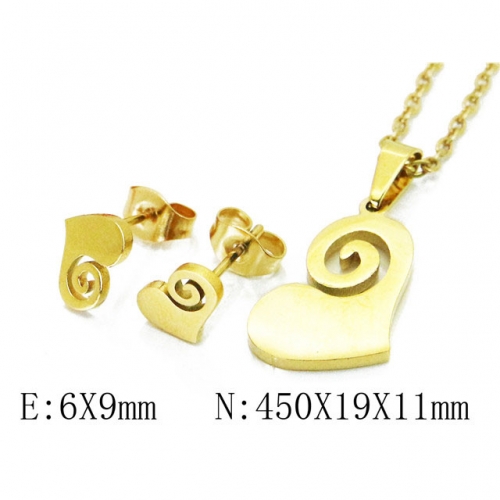 Wholesale Stainless Steel 316L Jewelry Love Sets NO.#BC58S0700JT