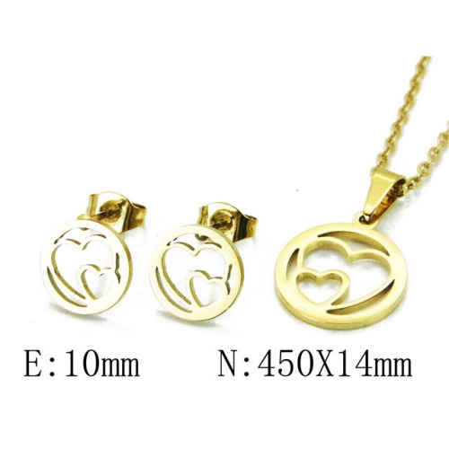 Wholesale Stainless Steel 316L Jewelry Love Sets NO.#BC58S0694JC