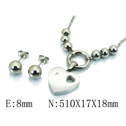 Wholesale Stainless Steel 316L Jewelry Love Sets NO.#BC91S0873PA