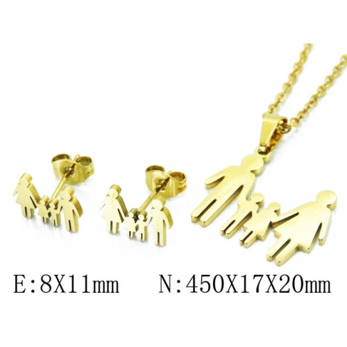 Wholesale Stainless Steel 316L Jewelry Love Sets NO.#BC58S0730JS