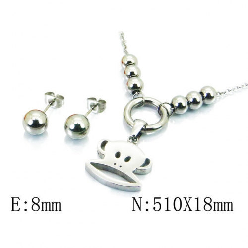 Wholesale Stainless Steel 316L Jewelry Sets (Animal Shape) NO.#BC91S0897PD