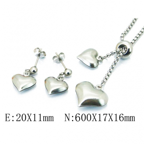 Wholesale Stainless Steel 316L Jewelry Love Sets NO.#BC59S1535OQ