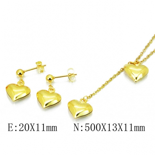 Wholesale Stainless Steel 316L Jewelry Love Sets NO.#BC59S1554MLX