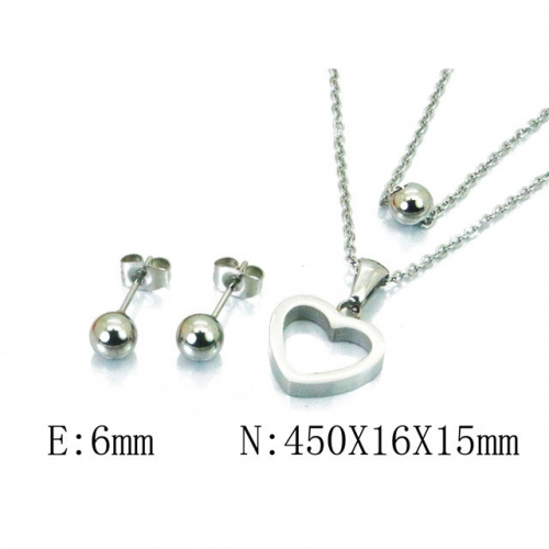 Wholesale Stainless Steel 316L Jewelry Love Sets NO.#BC91S0861OD