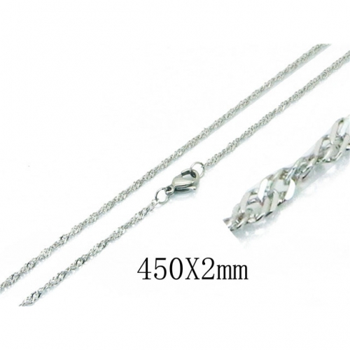 Wholesale Stainless Steel 316L Singapore Chain NO.#BC39N0617JG