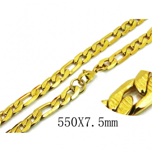 BC Wholesale Stainless Steel 316L Figaro Chains NO.#BC08N0150HHA