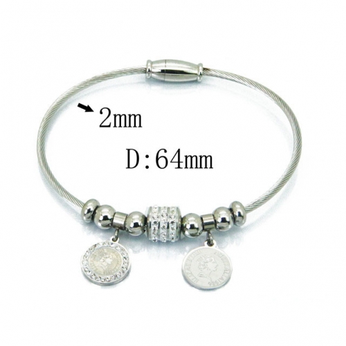 Wholesale Stainless Steel 316L Popularity Bangle NO.#BC24B0056HLO