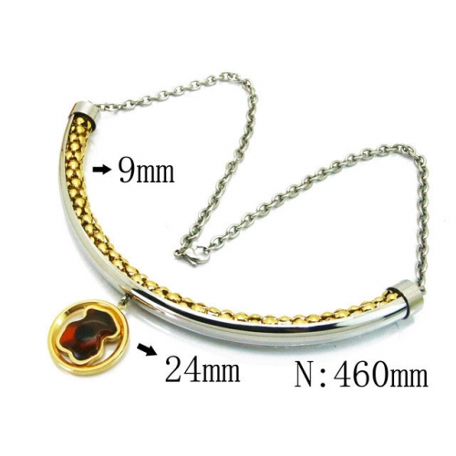 Wholesale Stainless Steel 316L Necklaces (Hot Sale) NO.#BC64N0084HLQ