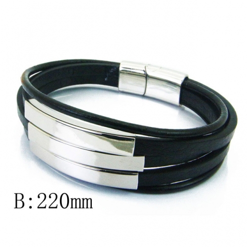 BC Wholesale Jewelry Fashion Leather Bracelet NO.#BC23B0358HJQ