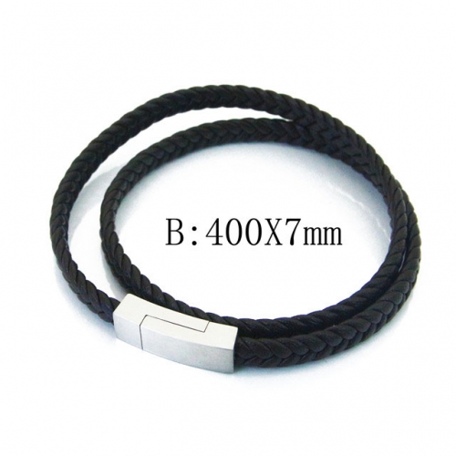 BC Wholesale Jewelry Fashion Leather Bracelet NO.#BC37B0041HIB