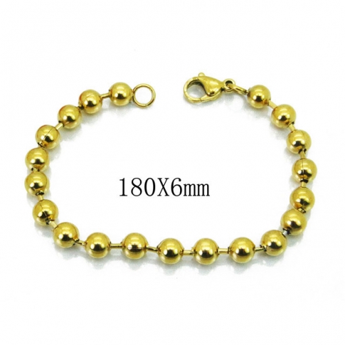 Wholesale Stainless Steel 316L Steel Bead Bracelets NO.#BC39B0557LX