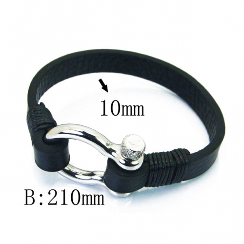BC Wholesale Jewelry Fashion Leather Bracelet NO.#BC37B0056HKG