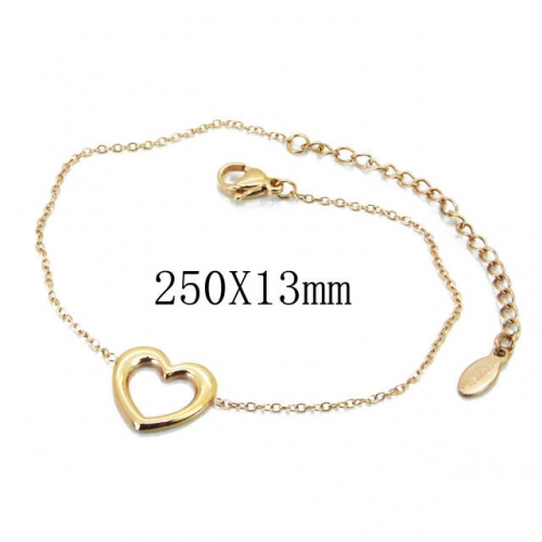 Wholesale Stainless Steel 316L Fashion Anklets NO.#BC91B0454OU