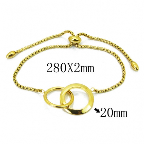 Wholesale Stainless Steel 316L Fashion Anklets NO.#BC59B0605HAA