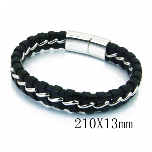 BC Wholesale Jewelry Fashion Leather Bracelet NO.#BC23B0304HJF